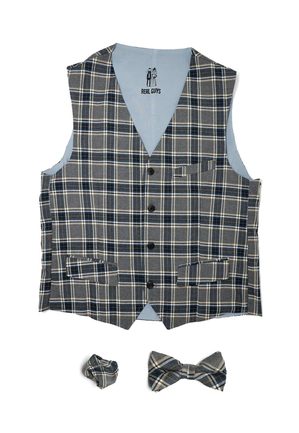 SET - Weste - blau