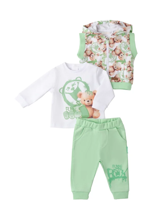 SET - Weste - white green