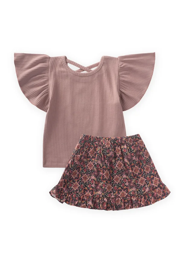SET WITH SLEEVES - A-Linien-Rock - mauve