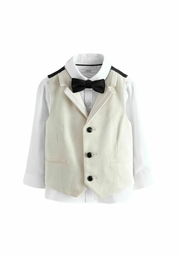 SET WITH STANDARD - Weste - ivory plain