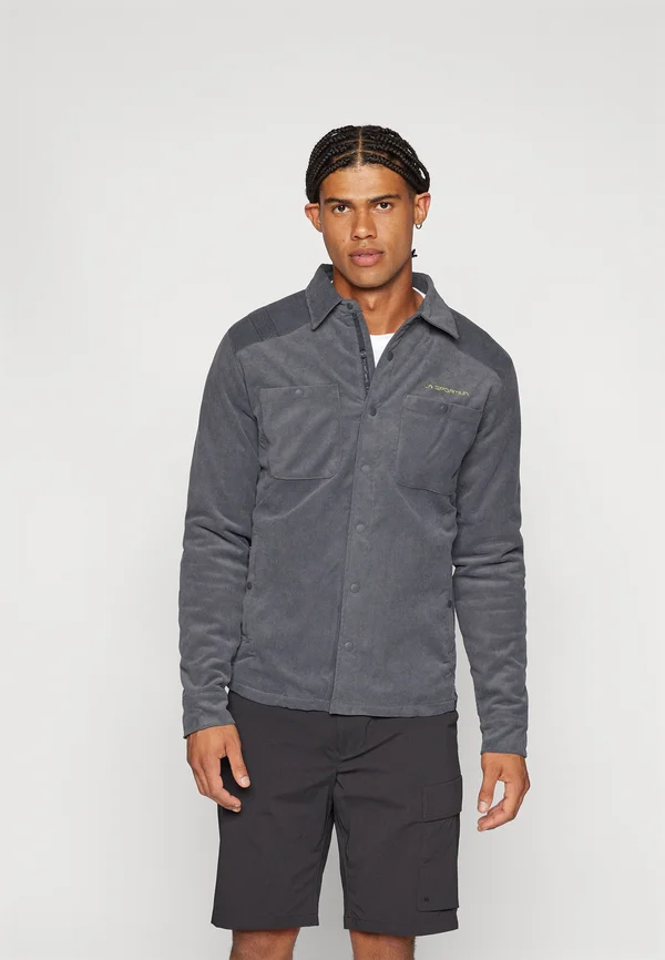 SETTER SHIRT JACKET - Hemd - carbon/lime punch