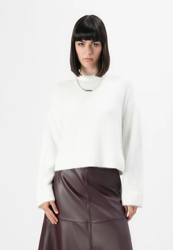 SFURRYNA - Strickpullover - open white