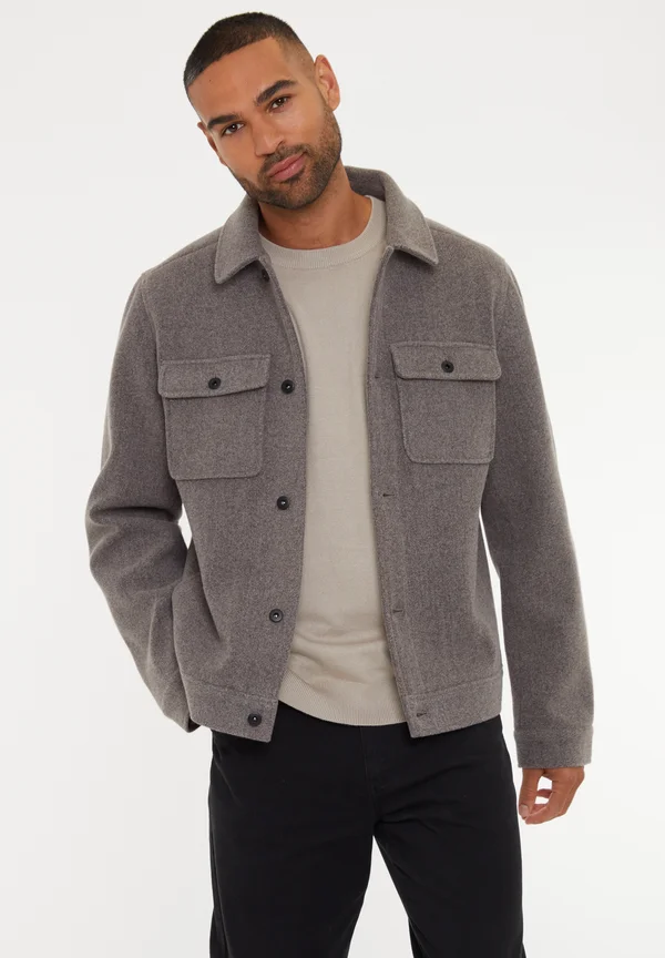 SHACKET CRUNCH - Leichte Jacke - taupe marl