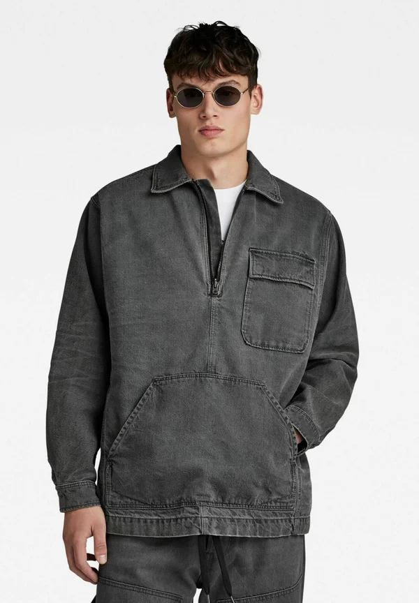 SHANORAK  ZIP - Jeansjacke - faded black ink