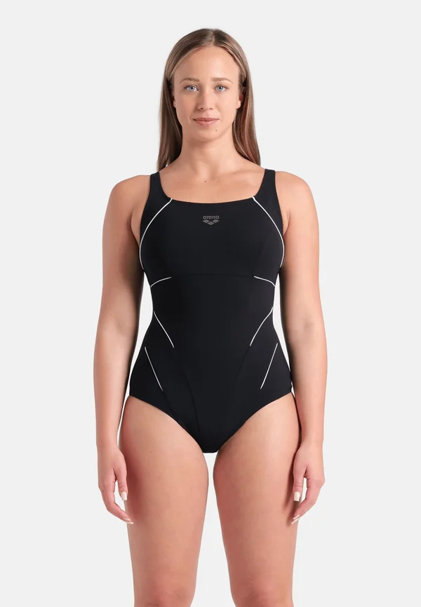 SHAPEWEAR JEWEL LOW C-CUP R - Badeanzug - black white