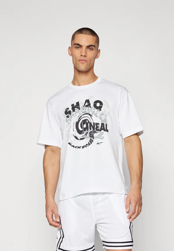 SHAQ SPIRAL TEE - T-Shirt print - white