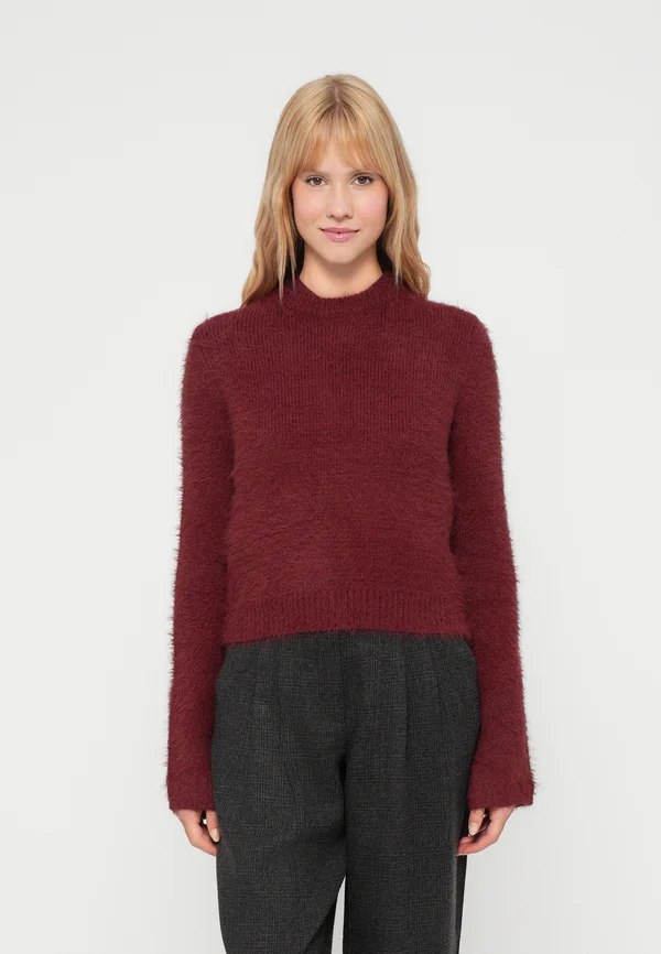 SHARON - Strickpullover - bordeaux