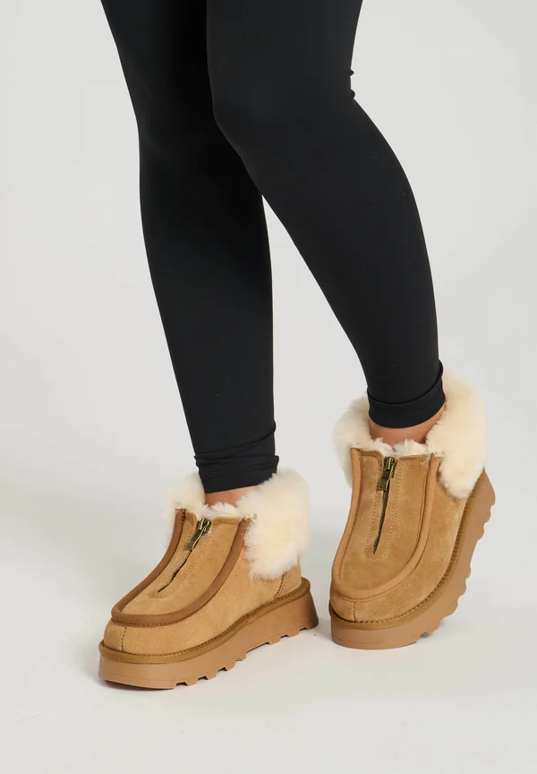 SHEEPSKIN ZIP UP  - Snowboot/Winterstiefel - tan
