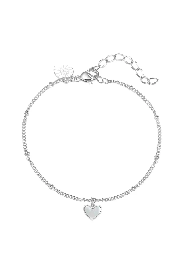 SHELL HEART - Armband - silberfarben