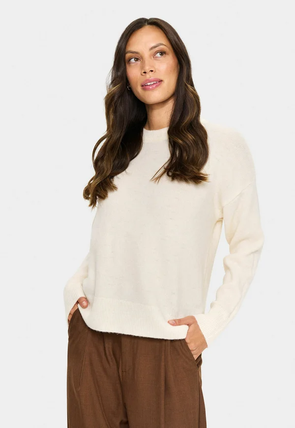 SHELLYSZ - Strickpullover - ice