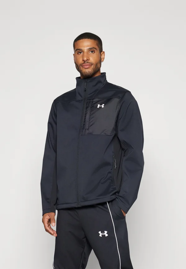 SHIELD JACKET - Softshelljacke - black/white