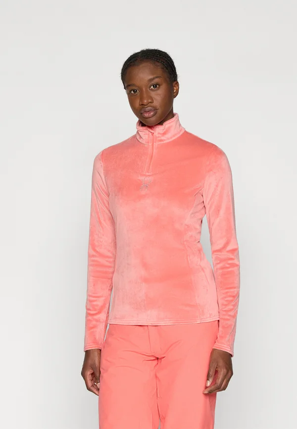 SHIMMER BUG 1/2 ZIP - Fleecepullover - coral haze