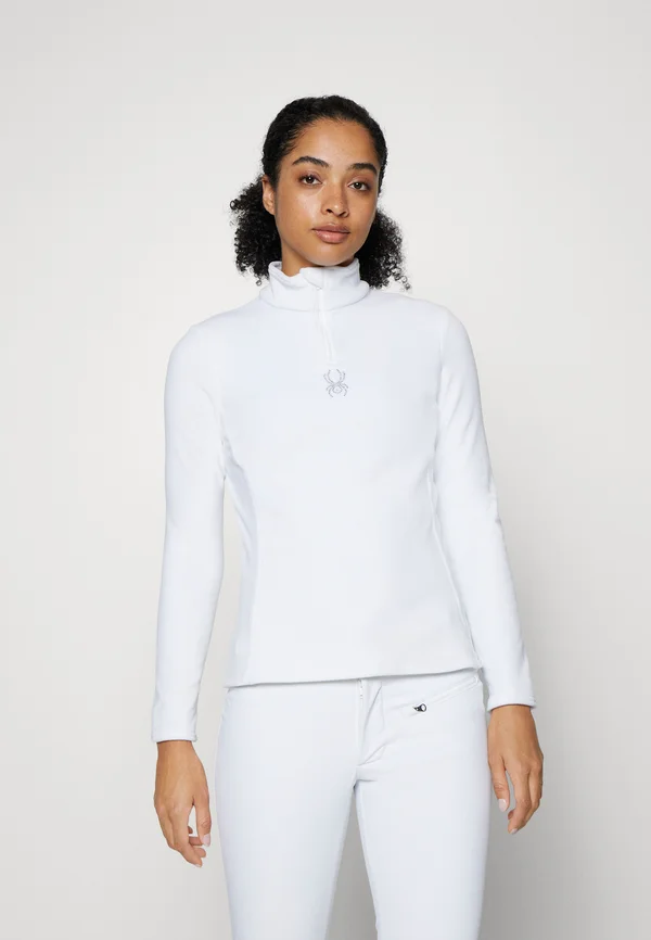 SHIMMER BUG 1/2 ZIP - Fleecepullover - white