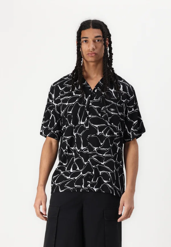 SHIRT - Hemd - black/mercury chrome