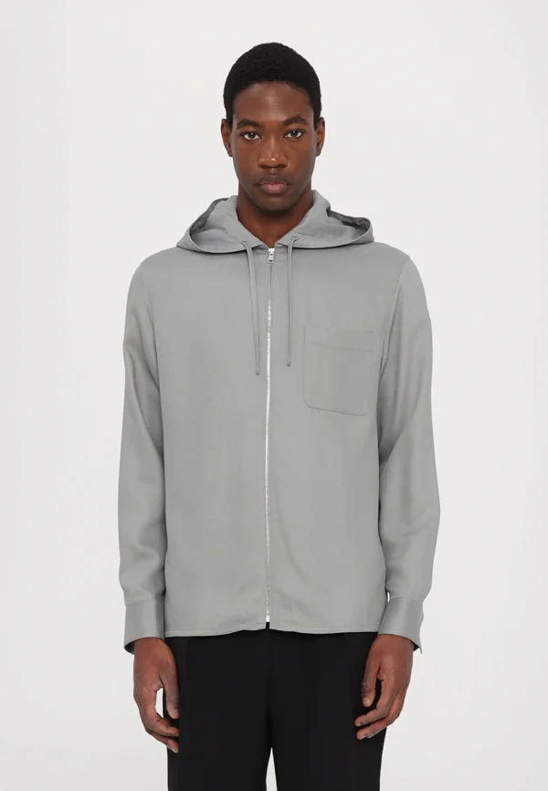 SHIRT HOOD - Leichte Jacke - acier