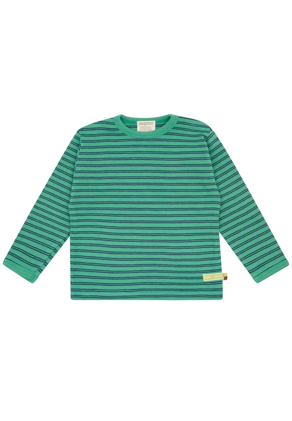 SHIRT LANGARM GESTREIFT - Strickpullover - plant