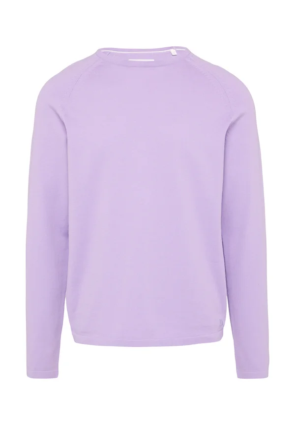 SHIRT MIT CREW NECK - Strickpullover - lavendel