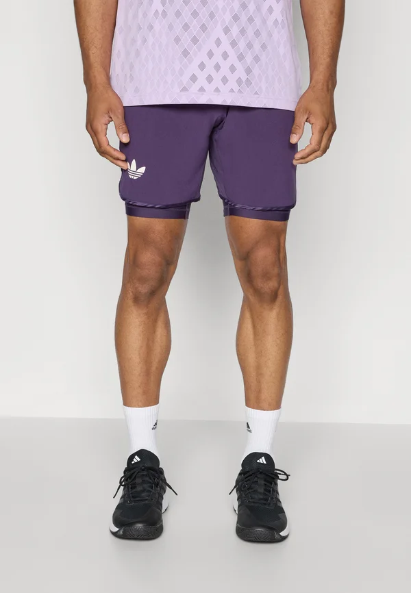 SHORT 2-IN-1 - Tights - aurora plum
