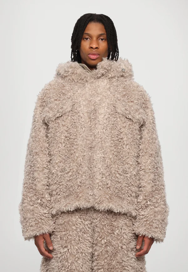 SHORT JACKET - Wintermantel - khaki beige