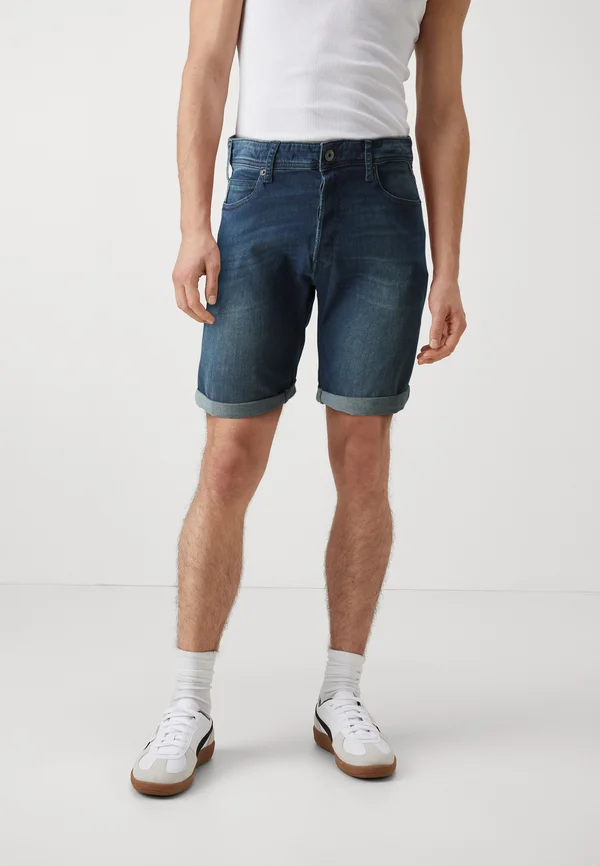 SHORT - Jeans Shorts - medium blue
