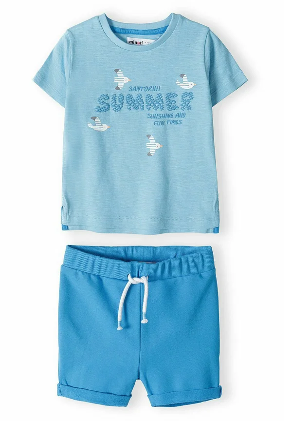 SHORT SLEEVE AND SHORTS SET - Shorts - blue