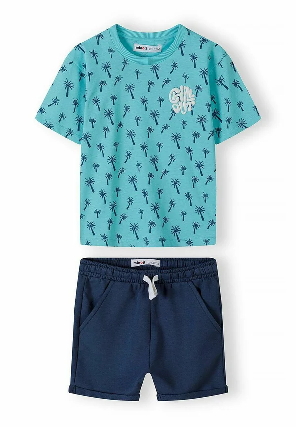 SHORT SLEEVE AND SHORTS - Shorts - turquoise navy