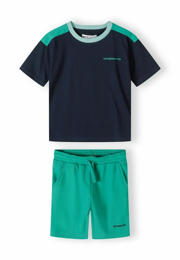 SHORT SLEEVE SET - Jogginghose - green navy