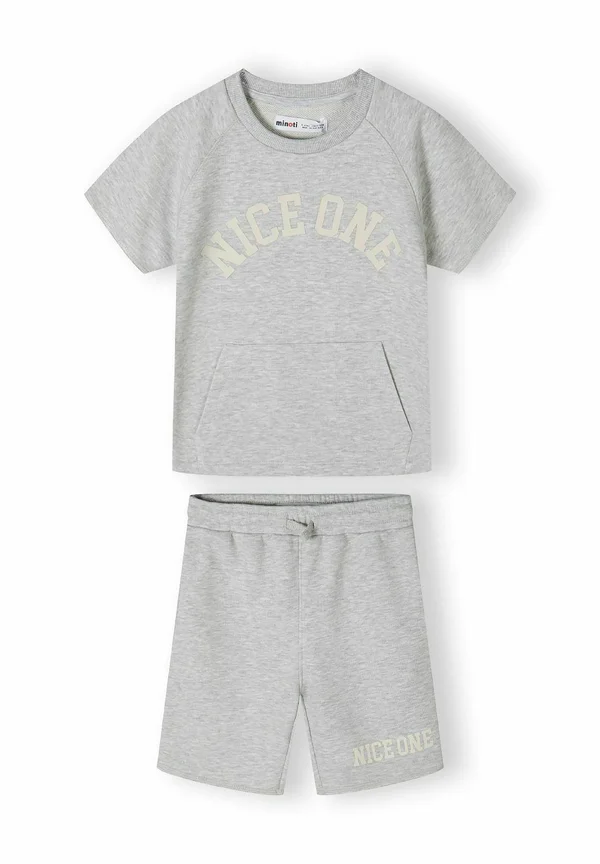 SHORT SLEEVE SET - Jogginghose - mottled grey