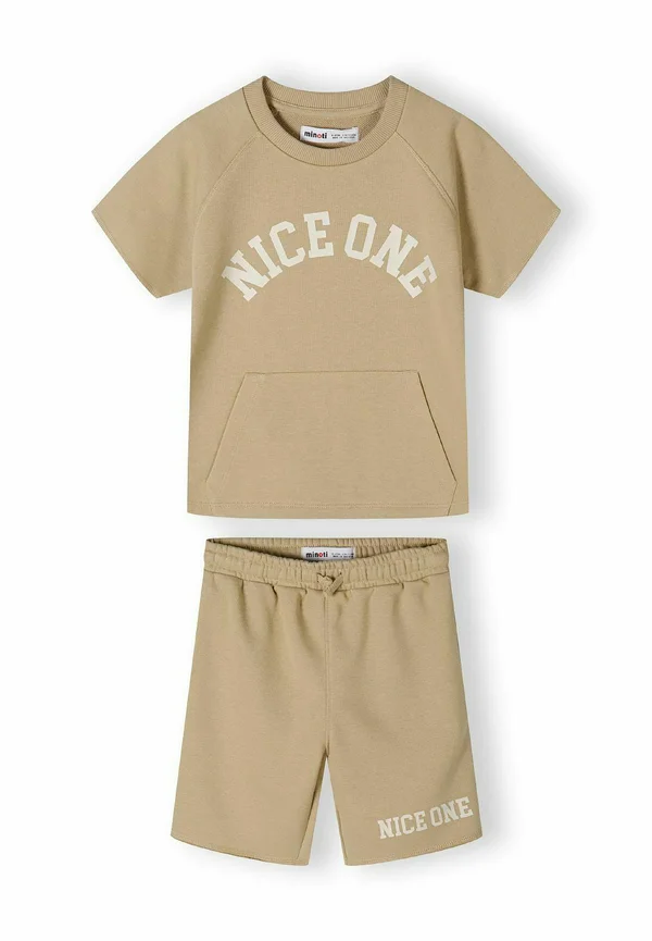 SHORT SLEEVE SET - Jogginghose - sand