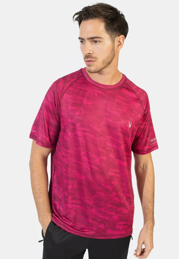 SHORT SLEEVE - Sport T-Shirt - burgundy