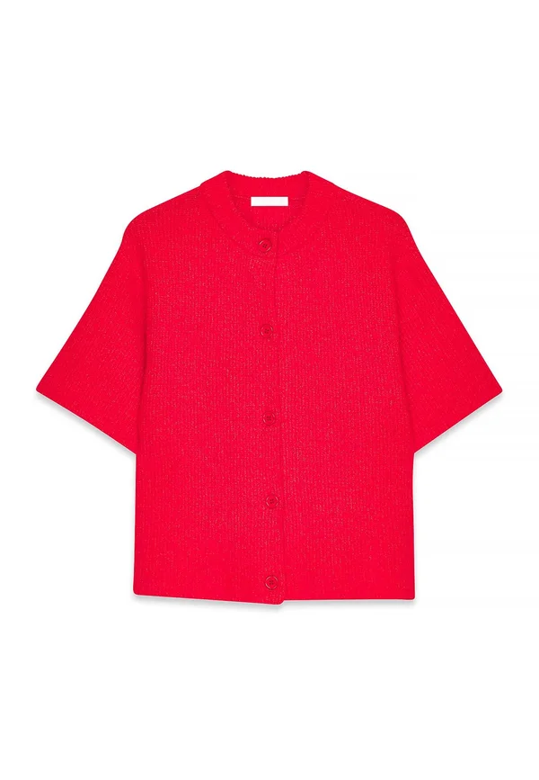 SHORT SLEEVE - Strickjacke - red