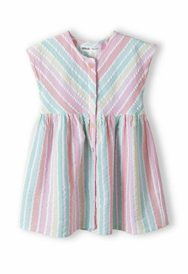 SHORT SLEEVE STRIPED - Freizeitkleid - multi coloured