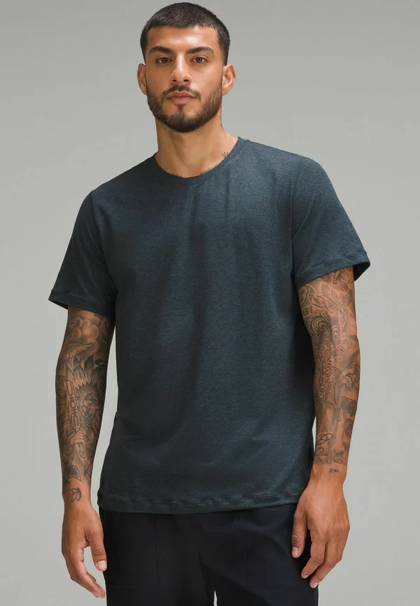 SHORT-SLEEVE - T-Shirt basic - heathered classic navy heathered true navy