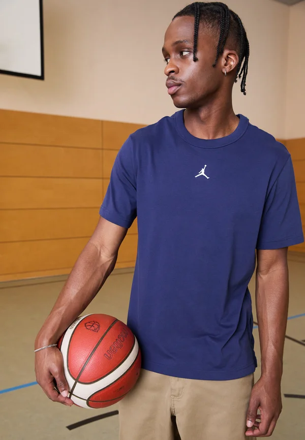 SHORT SLEEVE  - T-Shirt basic - midnight navy/white