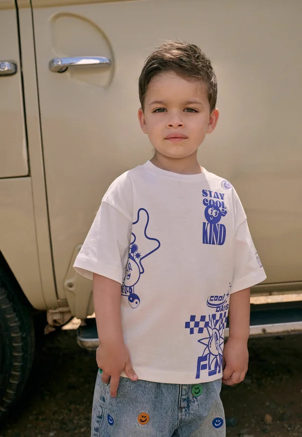 SHORT SLEEVE - T-Shirt print - white stay cool kind