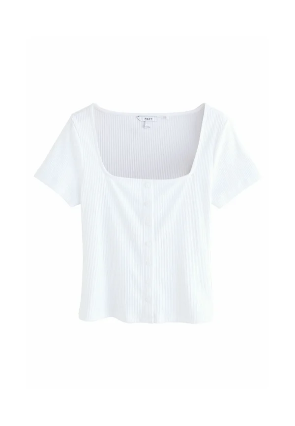 SHORT SLEEVE THROUGH - Strickjacke - white