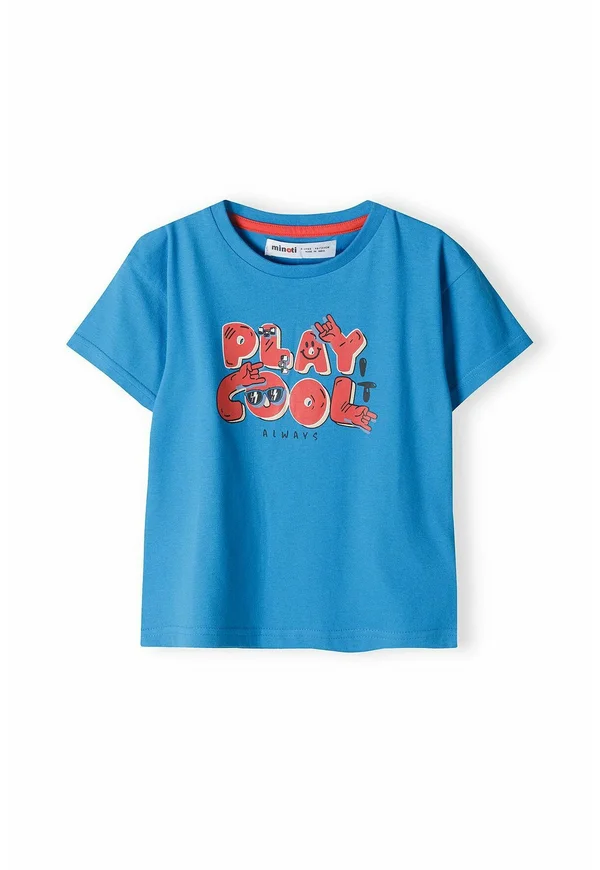 SHORT SLEEVE WITH PRINT - T-Shirt basic - blue