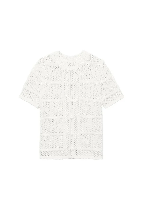 SHORT-SLEEVED - Strickjacke - white