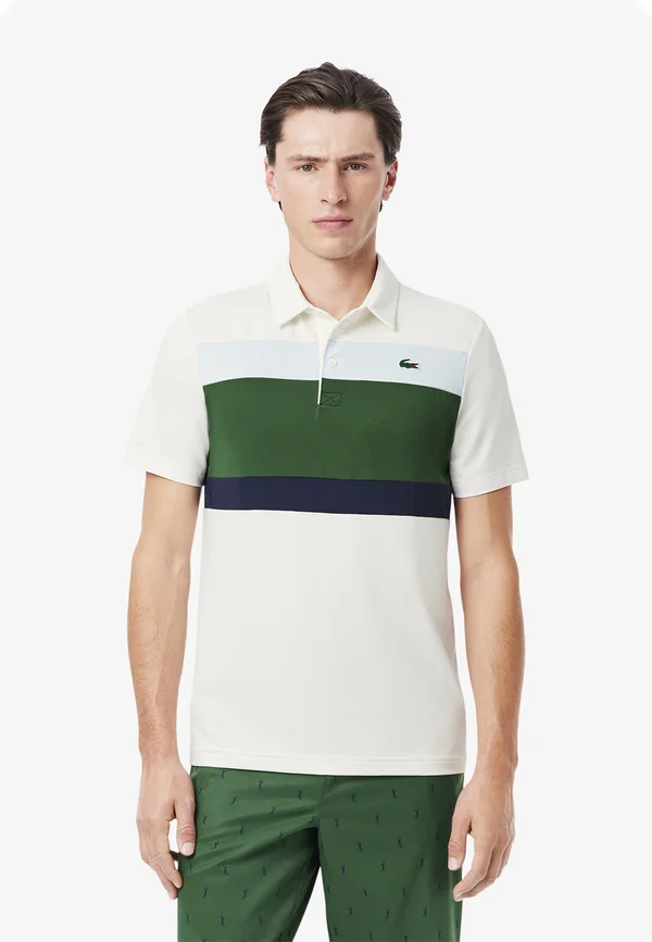 SHORT SLEEVES  - Poloshirt - blanc   vert   bleu clair diz
