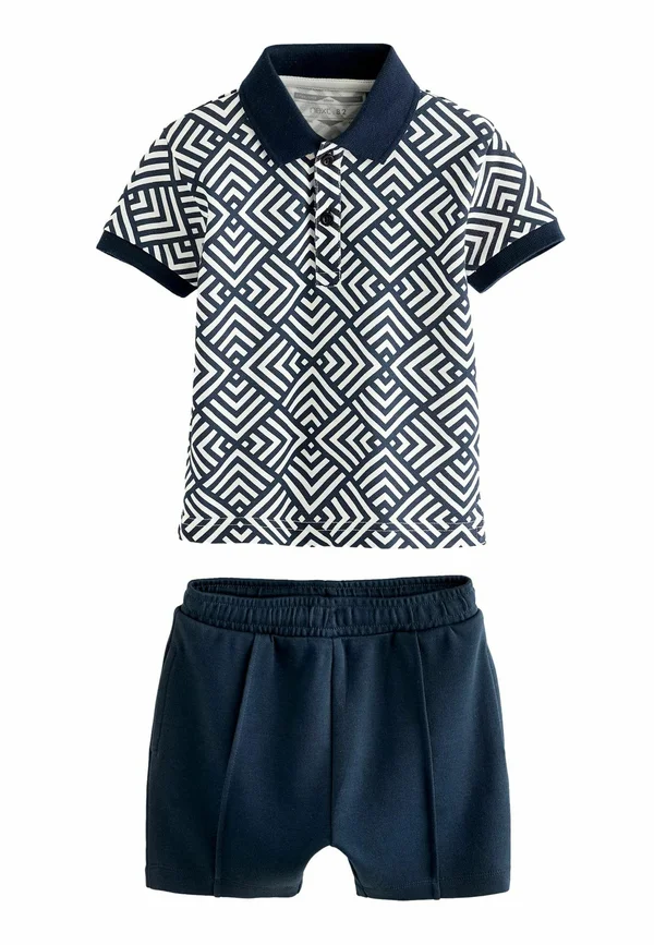 SHORT SLEEVES SET STANDARD - Jogginghose - navy white