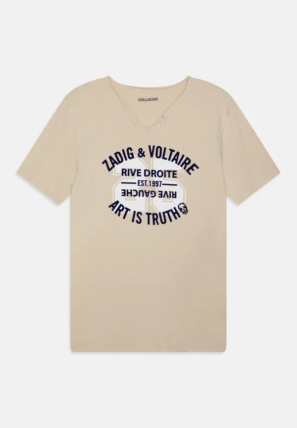 SHORT SLEEVES TEE UNISEX - T-Shirt print - cream