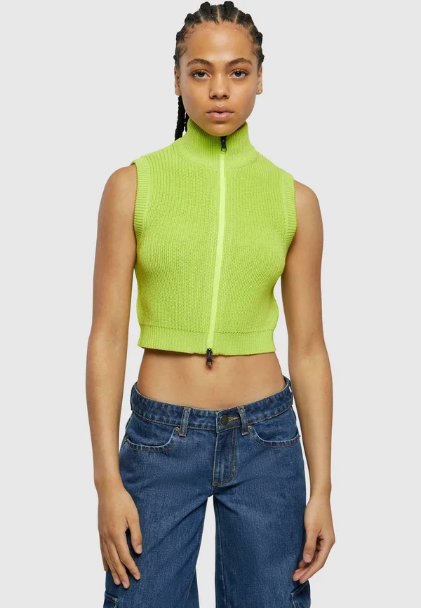 SHORT - Strickjacke - frozenyellow