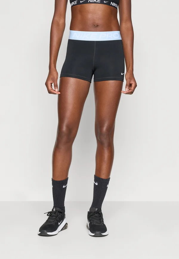 SHORT - Tights - black/celestine blue/white