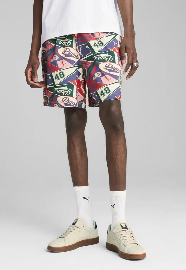 Shorts - blue crystal-aop