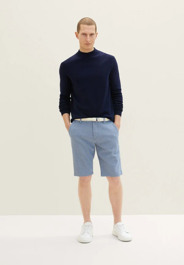 Shorts - chambray blue dobby