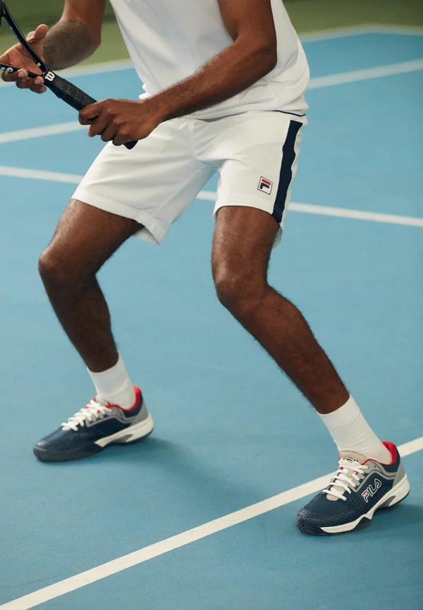 SHORTS JAKOB - Kurze Sporthose - white/navy
