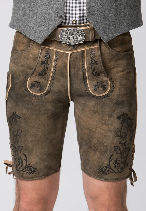 Shorts - kiesel gespeckt-schwarz