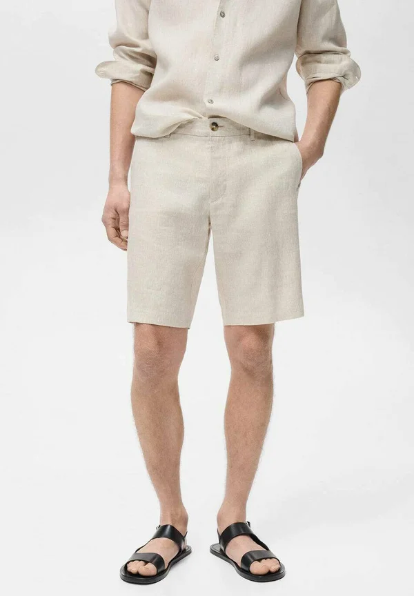 Shorts - kremowy   écru