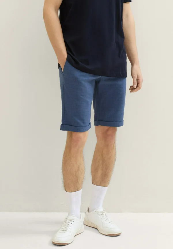 Shorts - navy blue check