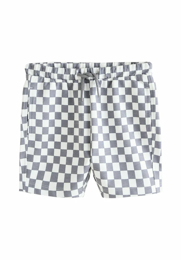 Shorts - white grey checkerboard
